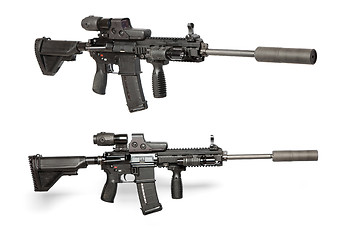 Image showing US Army M4 rifle