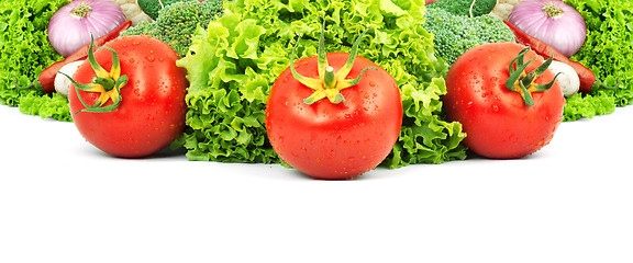 Image showing Assorted fresh vegetables