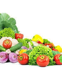 Image showing Fresh fruits and vegetables