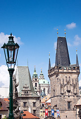 Image showing Karlov or charles bridge in Prague