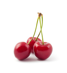 Image showing Red cherries