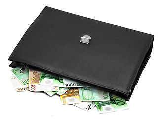 Image showing Briefcase with money