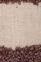 Image showing Brown roasted coffee beans.