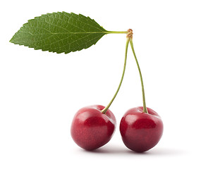 Image showing Red cherries