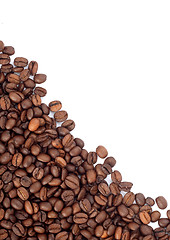 Image showing Brown roasted coffee beans