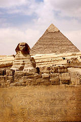 Image showing Sphinx and the Great Pyramid