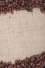 Image showing Brown roasted coffee beans.