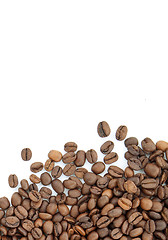 Image showing Brown roasted coffee beans