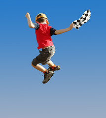 Image showing Jumping boy