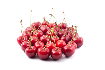 Image showing Red cherries