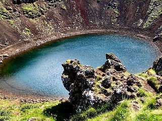 Image showing icelandic crater lake