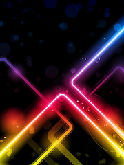 Image showing Rainbow  Lines Background Neon Laser