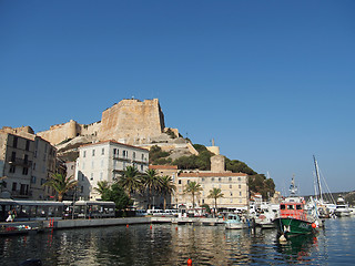 Image showing Bonifacio, august 2012, view of the genovese fortification from 