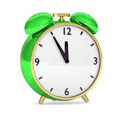 Image showing Green alarm clock