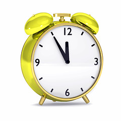 Image showing Yellow alarm clock