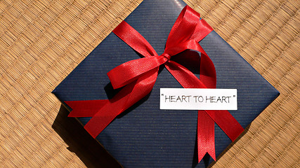 Image showing celebration gift heart-to heart