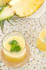 Image showing Pineapple smoothie