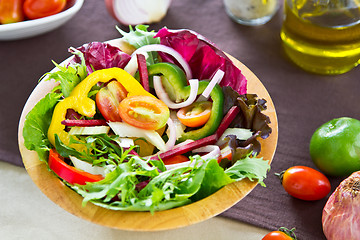 Image showing Fresh Vegetables salad