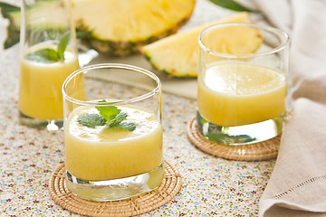 Image showing Pineapple smoothie