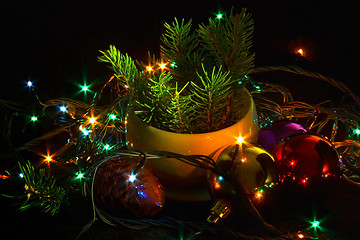 Image showing Christmas sparks