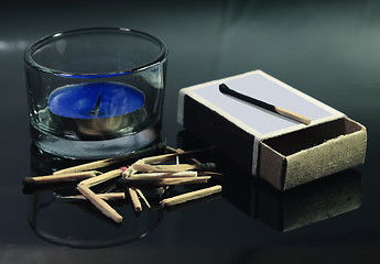 Image showing The broken matches