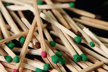 Image showing Green matches