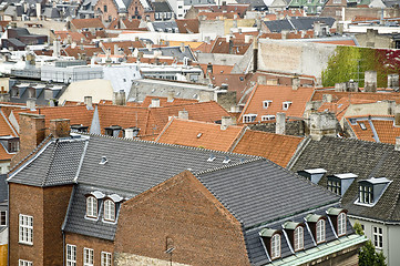 Image showing Copenhagen roofs