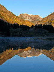 Image showing Morning mountain reflections