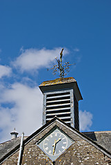 Image showing Weathervane and Clocktower