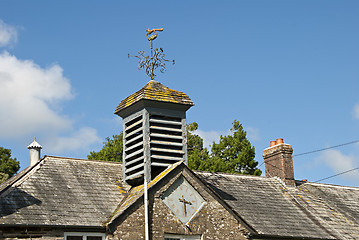 Image showing Weathervane and Clocktower