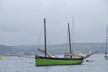 Image showing Cornish Fishing Lugger