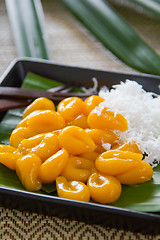 Image showing Sweet dumpling with coconut [Thai's dessert]