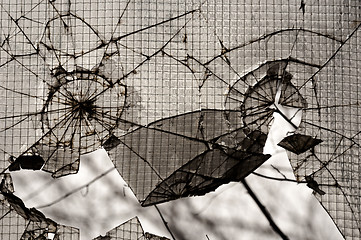 Image showing broken glass background