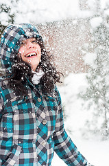 Image showing Girl in the snow