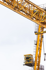 Image showing Industrial crane against white