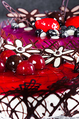 Image showing Closeup of a delicious dessert
