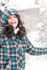 Image showing Girl in the snow