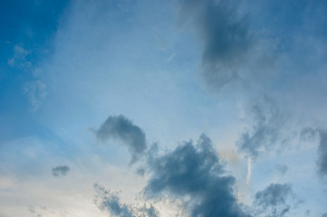 Image showing Blue sky with clouds