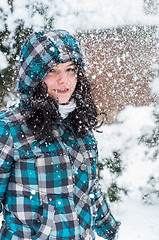 Image showing Girl in the snow