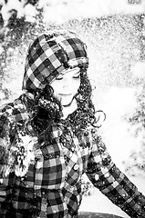 Image showing Girl in the snow