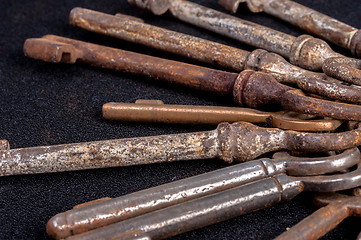 Image showing Rusty old keys