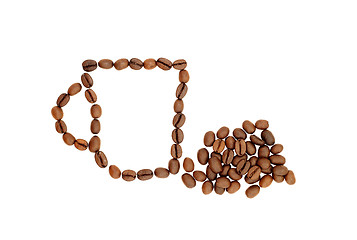 Image showing Cup from coffee grains