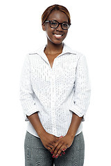 Image showing Portrait of casual african businesswoman