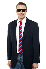 Image showing Trendy business consultant wearing sunglasses