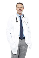 Image showing Casual portrait of handsome male surgeon