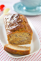 Image showing Banana cake loaf