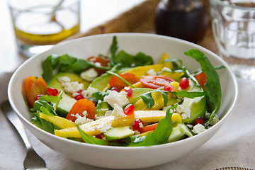 Image showing Avocado with Mango and Pomegranate salad