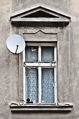 Image showing Window and a satellite dish