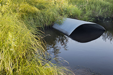 Image showing irrigation ditch with culvert