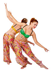 Image showing Two belly dancers